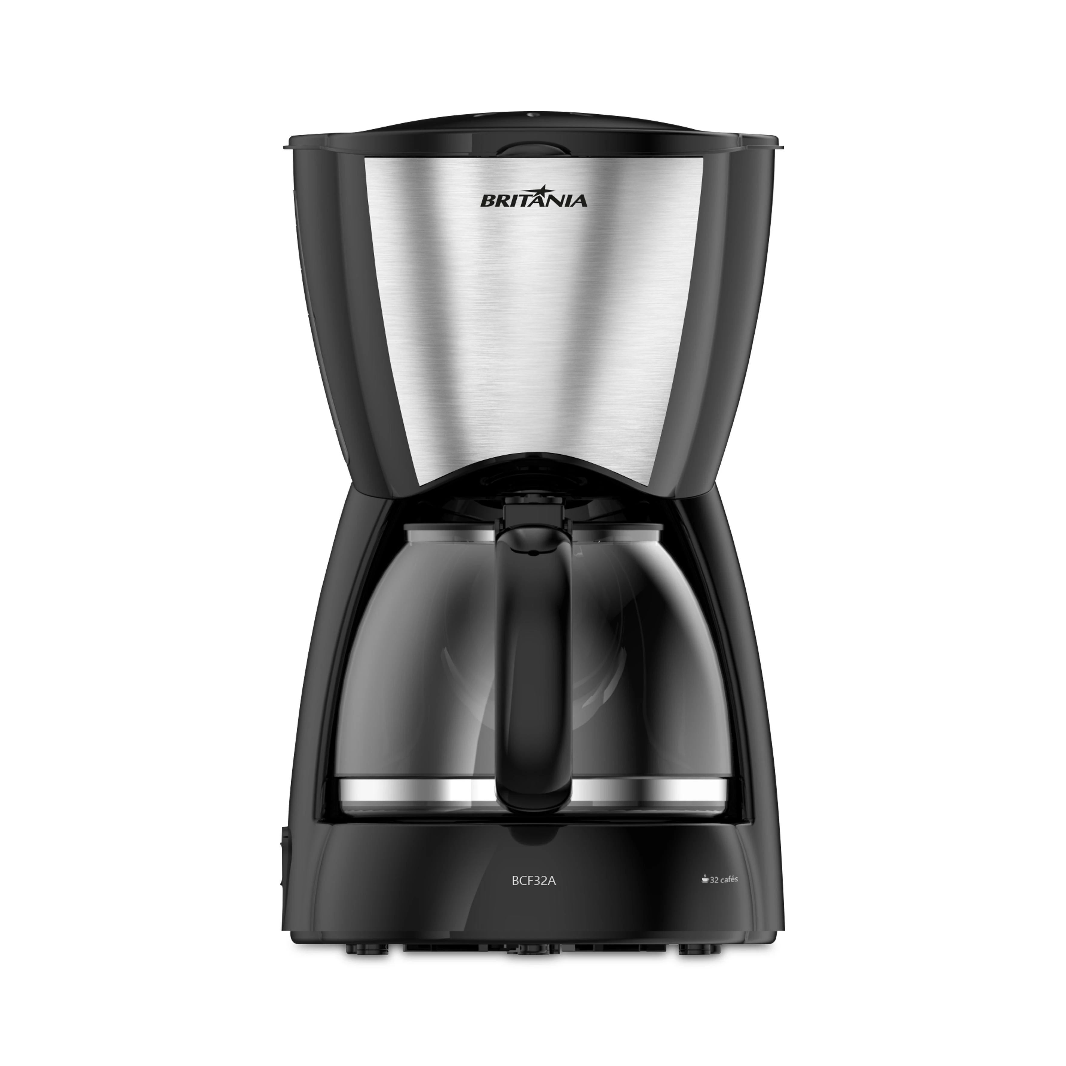 CAFETERA BRITANIA BCF32A INOX NEGRA - 220V 3