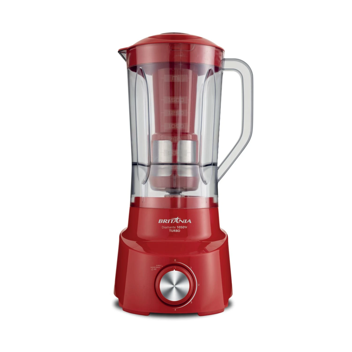LICUADORA BRITANIA DIAMANTE 800 1050W 4V 2.6L ROJA - 220V