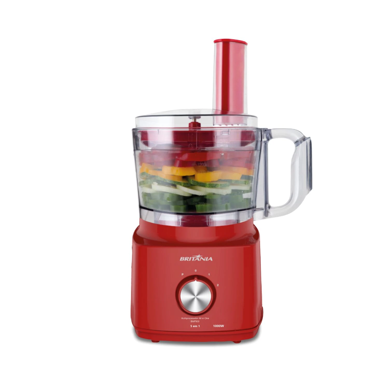 MULTIPROCESADOR BRITANIA BMP900 ROJO 900W/1000W - 220V 2