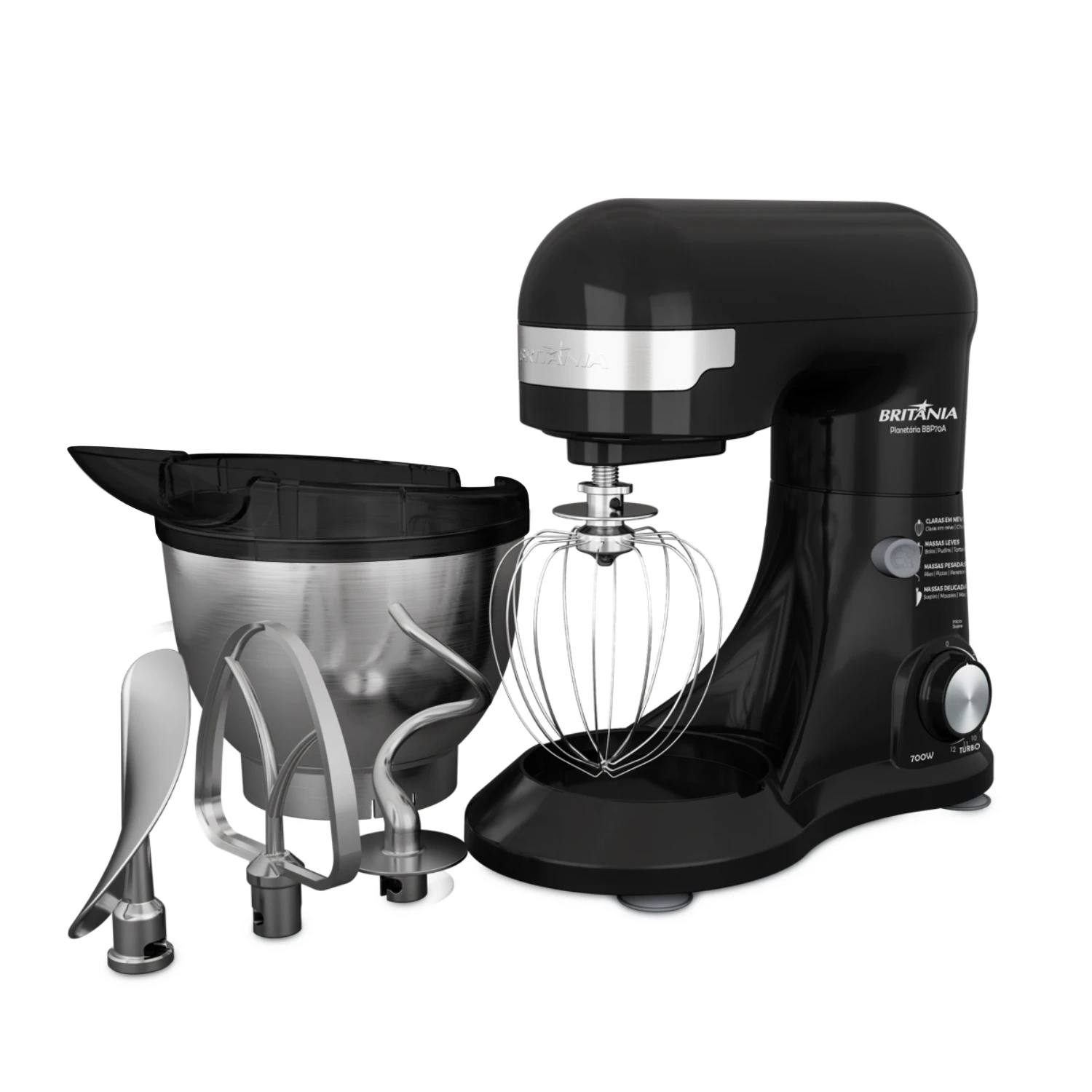BATIDORA BRITANIA PLANETARIA BBP70A 700W INOX - 220V 2