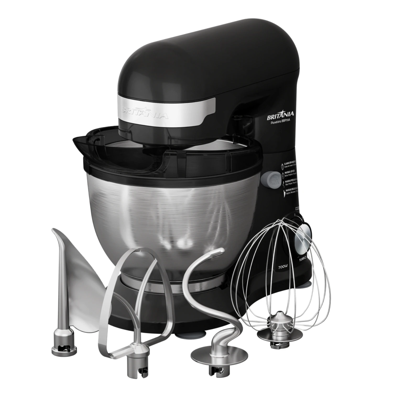 BATIDORA BRITANIA PLANETARIA BBP70A 700W INOX - 220V 3