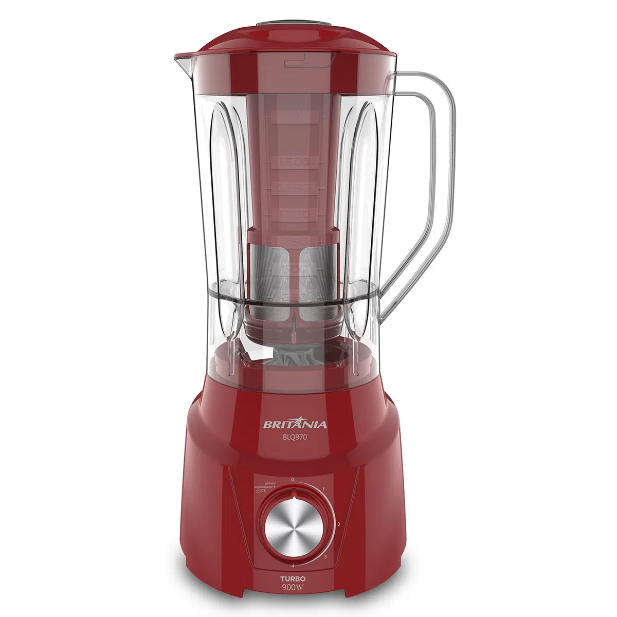 LICUADORA BRITANIA BLQ970 900W 4V 2.6L  ROJA - 220V
