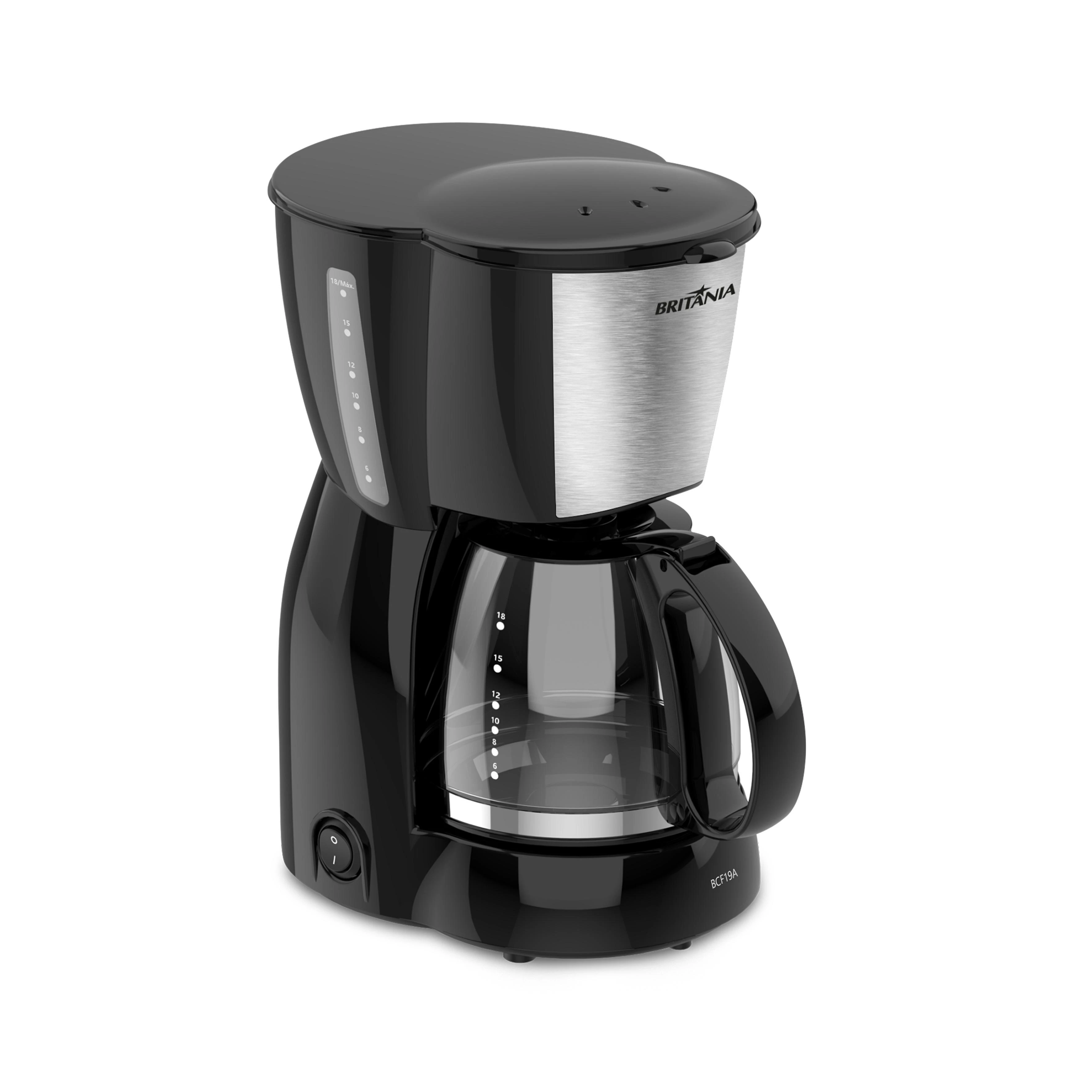 CAFETERA BRITANIA BCF19A INOX NEGRA - 220V 2