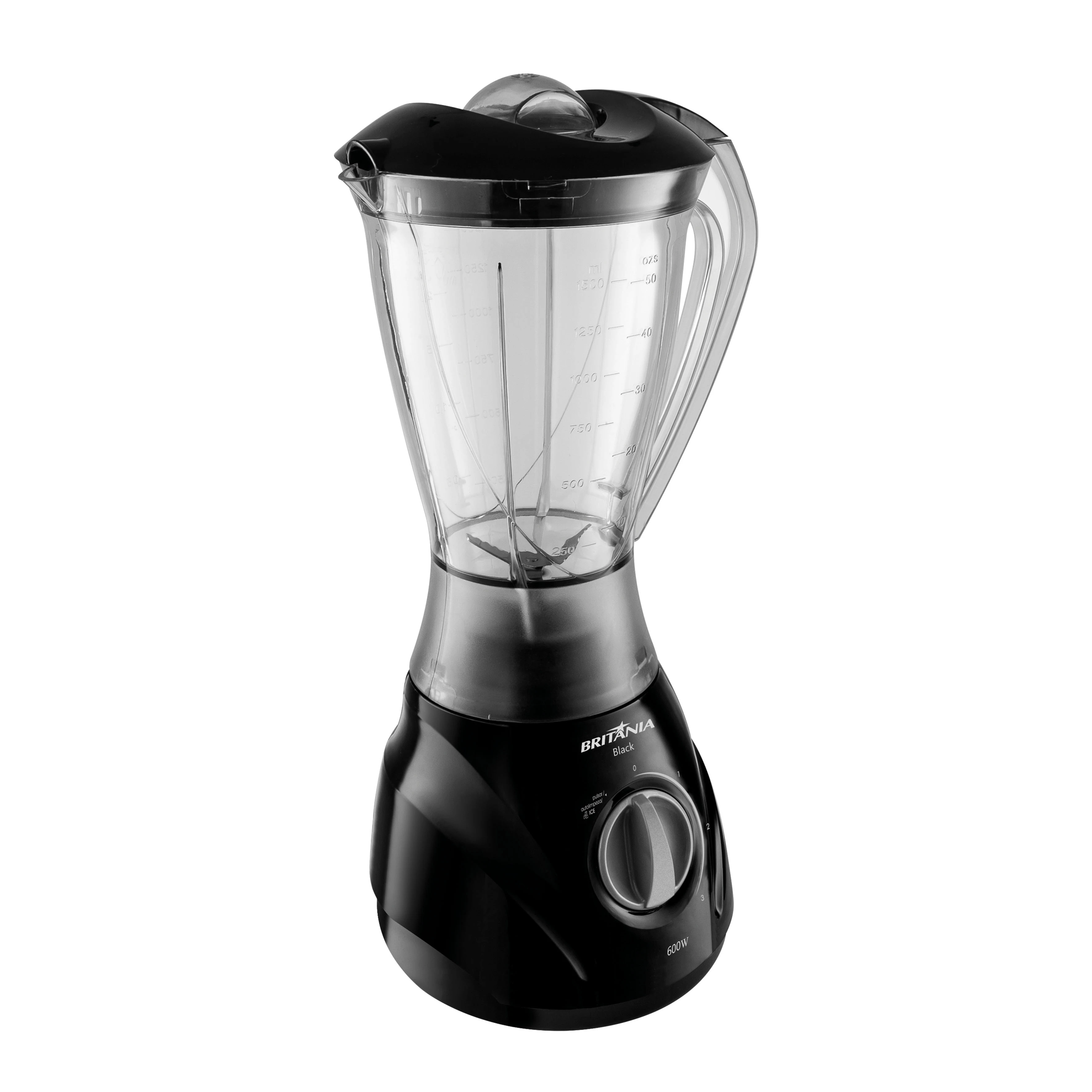 LICUADORA BRITANIA BLACK 600 3V NEGRA - 220V 3