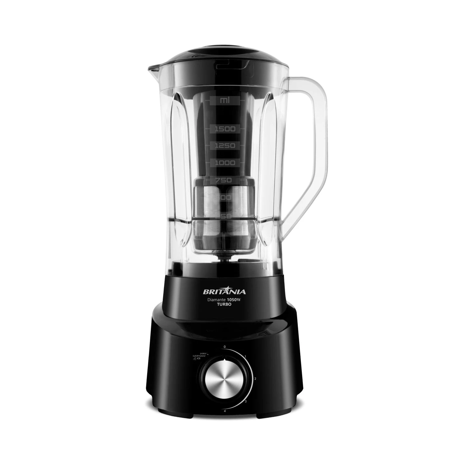 LICUADORA BRITANIA DIAMANTE 800 1050W 4V NEGRA - 220V