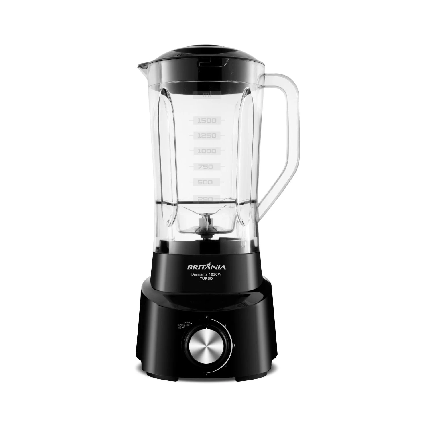 LICUADORA BRITANIA DIAMANTE 800 1050W 4V NEGRA - 220V 2