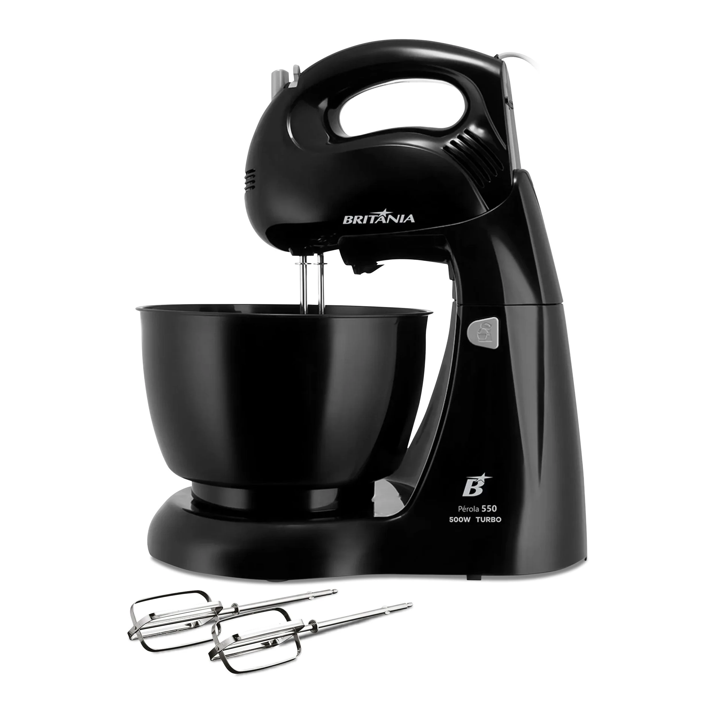 BATIDORA BRITANIA PEROLA 550 500W NEGRA- 220V